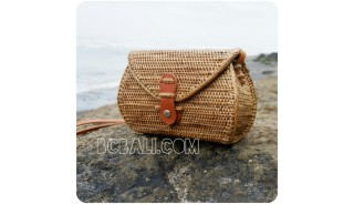 wallet purses batural straw rattan bags handmade women style